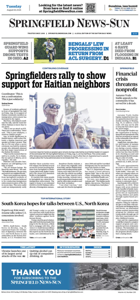Cover of Springfield News-Sun