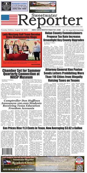 Cover of Sweetwater Reporter