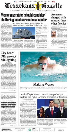 Cover of Texarkana Gazette