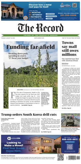 Cover of The Bergen Record