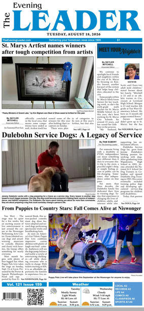 Cover of The Evening Leader