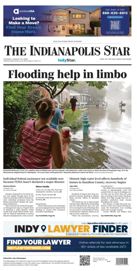 Cover of The Indianapolis Star