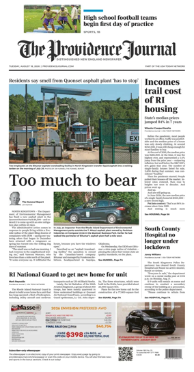Cover of The Providence Journal