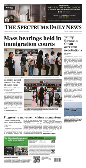 Cover of The Spectrum & Daily News