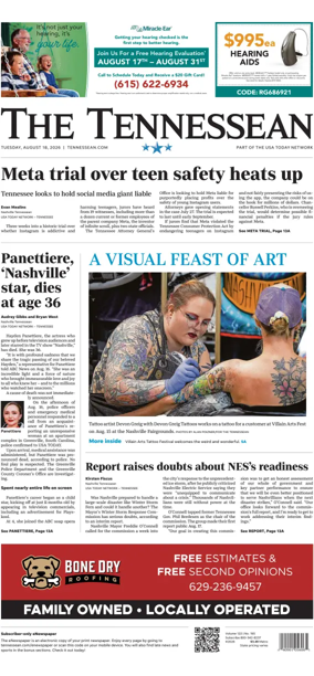 Cover of The Tennessean