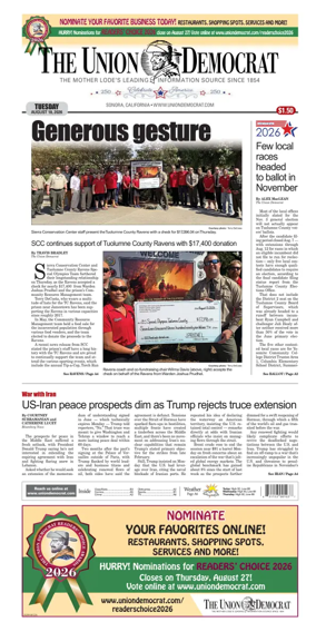 Cover of The Union Democrat