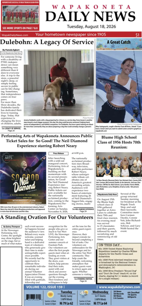 Cover of Wapakoneta Daily News