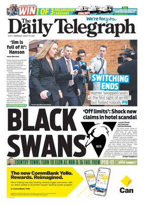 Cover of The Daily Telegraph (Sydney)