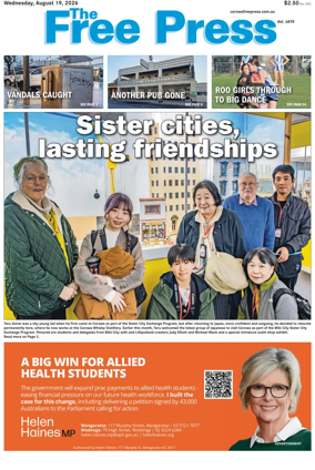 Cover of The Free Press (Corowa)