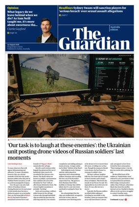 Cover of The Guardian Australia