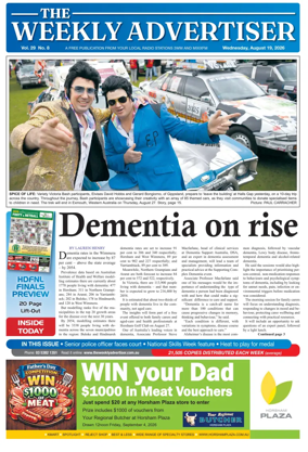 Cover of The Weekly Advertiser Horsham
