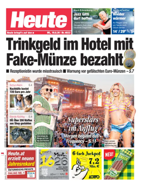 Cover of Heute - Oberosterreich Ausgabe