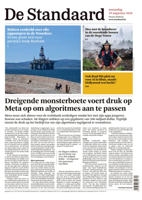 Cover of De Standaard
