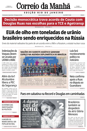 Cover of Jornal Correio da Manha