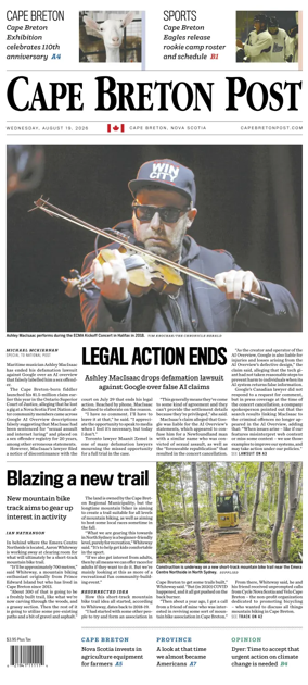 Cover of Cape Breton Post
