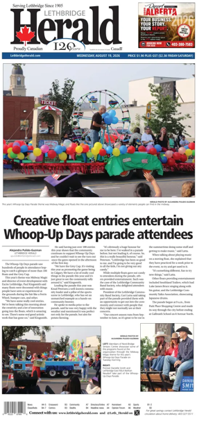 Cover of Lethbridge Herald