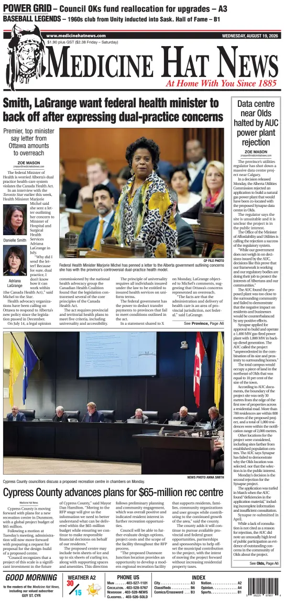 Cover of Medicine Hat News