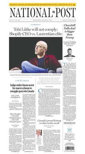 Cover of National Post - (National Edition)