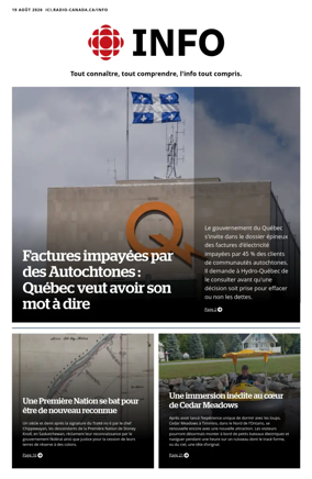 Cover of Radio-Canada Info