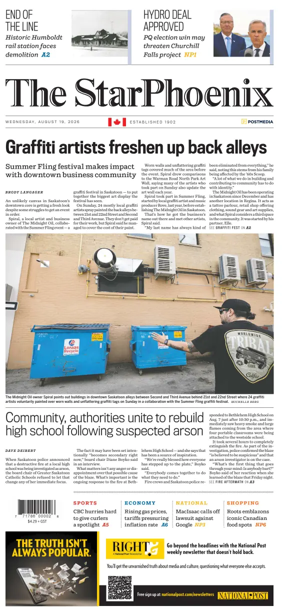 Cover of Saskatoon StarPhoenix
