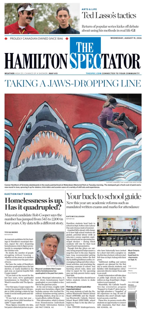 Cover of The Hamilton Spectator