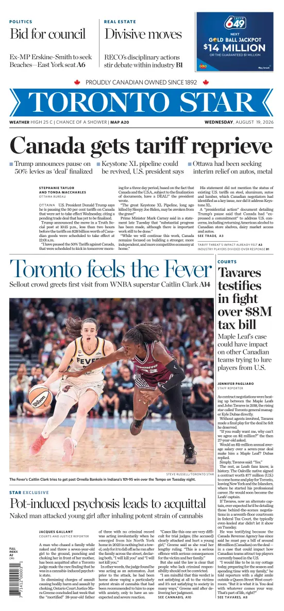 Cover of Toronto Star