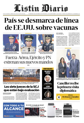 Cover of Listin Diario