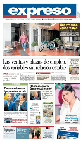 Cover of Diario Expreso