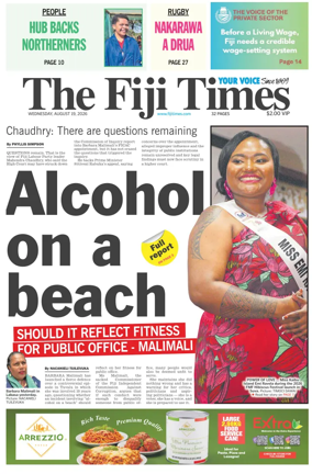 Cover of The Fiji Times