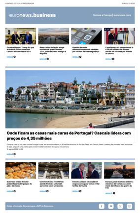 Cover of Euronews Business (Portuguese)