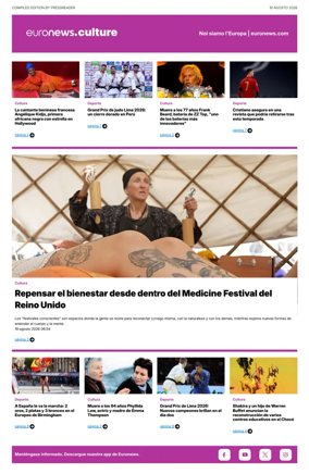 Cover of Euronews Culture and Sport (Spanish) Compiled Edition