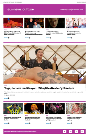 Cover of Euronews Culture and Sport (Turkish) Compiled Edition