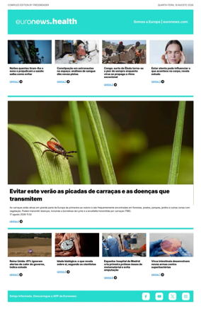 Cover of Euronews Health (Portuguese)