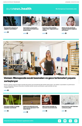 Cover of Euronews Health (Turkish) Compiled Edition