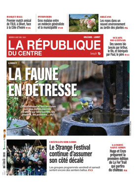 Cover of La Republique du Centre (Orleans - Loiret))