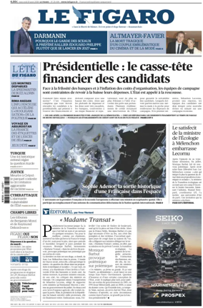 Cover of Le Figaro