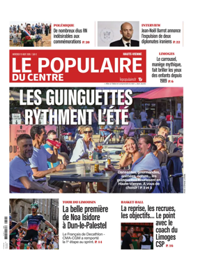 Cover of Le Populaire du Centre (Haute-Vienne)