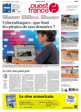 Cover of Ouest France (Auray)