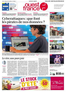 Cover of Ouest France (Challans / Saint-Gilles-Croix-de-Vie)