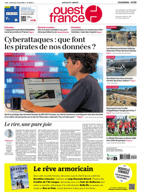 Cover of Ouest-France (Fougeres Vitre)