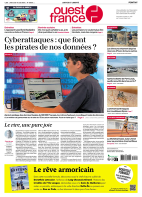 Cover of Ouest France (Pontivy)