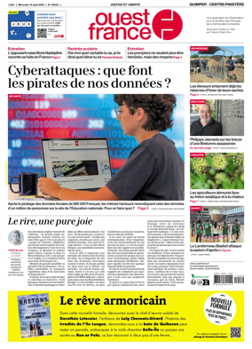 Cover of Ouest-France (Quimper Centre-Finistere)