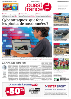 Cover of Ouest-France (Rennes Nord-Ouest)