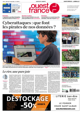 Cover of Ouest-France (Saint-Brieuc Lamballe)
