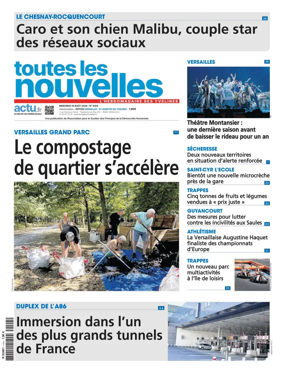 Cover of Toutes les Nouvelles (Versailles / Saint-Quentin-en-Yvelines)