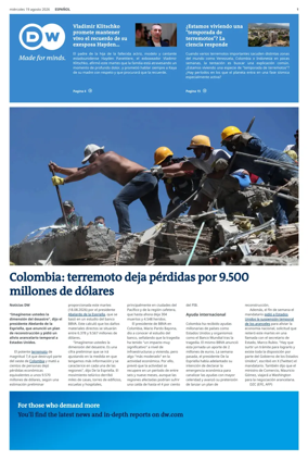 Cover of Deutsche Welle (Spanish edition)