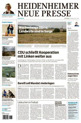 Cover of Heidenheimer Neue Presse
