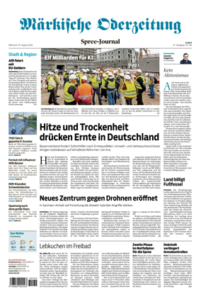 Cover of Markische Oderzeitung Spree-Journal