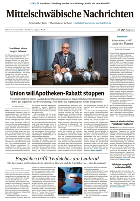 Cover of Mittelschwaebische Nachrichten