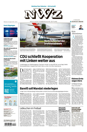 Cover of NWZ – Neue Wurttembergische Zeitung